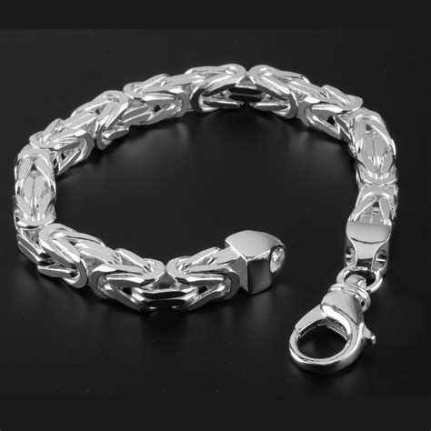 Men's Designer Silver Bracelets .